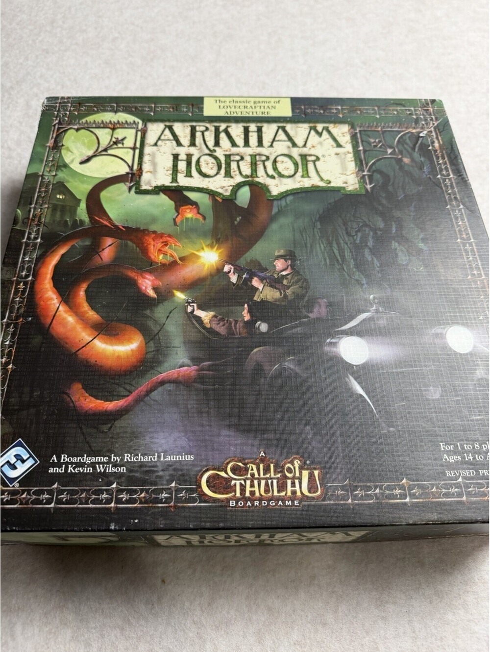 ARKHAM HORROR BOARD GAME 2005 A CALL OF CTHULHU LOVECRAFTIAN ADVENTURE COMPLETE